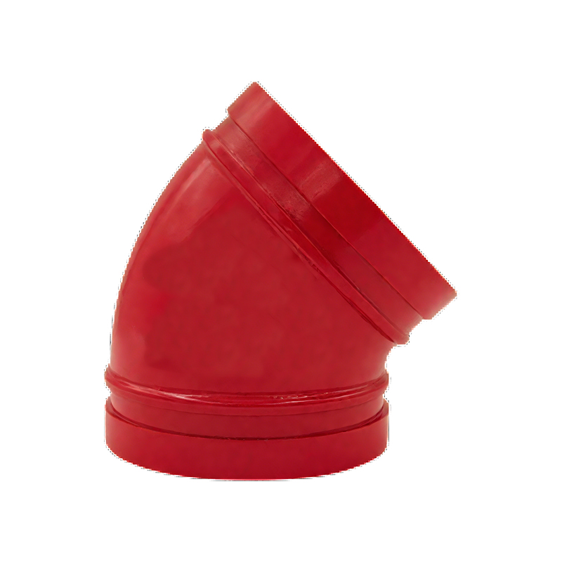 Sfero D&ouml;k&uuml;m Yivli Boru Bağlantı Par&ccedil;ası - Tip X 45&deg; Dirsek